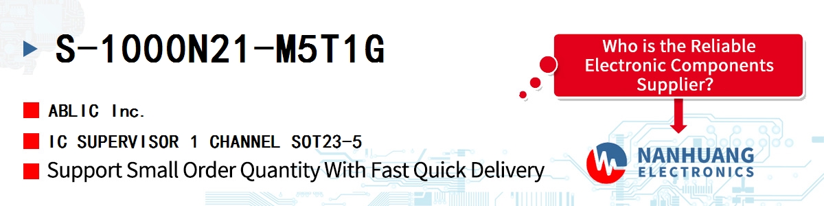 S-1000N21-M5T1G ABLIC IC SUPERVISOR 1 CHANNEL SOT23-5