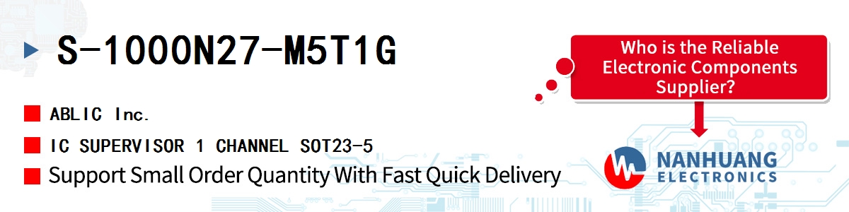 S-1000N27-M5T1G ABLIC IC SUPERVISOR 1 CHANNEL SOT23-5