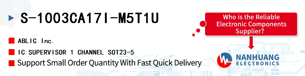 S-1003CA17I-M5T1U ABLIC IC SUPERVISOR 1 CHANNEL SOT23-5