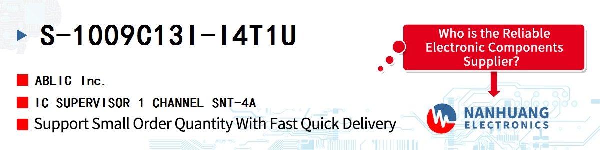 S-1009C13I-I4T1U ABLIC IC SUPERVISOR 1 CHANNEL SNT-4A