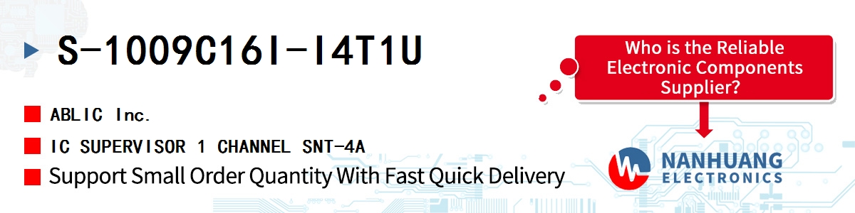 S-1009C16I-I4T1U ABLIC IC SUPERVISOR 1 CHANNEL SNT-4A