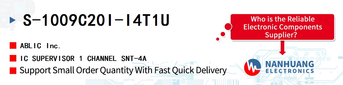 S-1009C20I-I4T1U ABLIC IC SUPERVISOR 1 CHANNEL SNT-4A