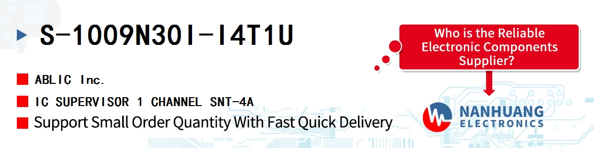 S-1009N30I-I4T1U ABLIC IC SUPERVISOR 1 CHANNEL SNT-4A