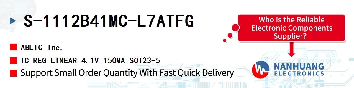 S-1112B41MC-L7ATFG ABLIC IC REG LINEAR 4.1V 150MA SOT23-5