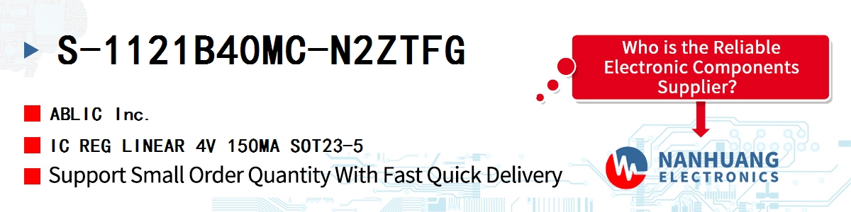 S-1121B40MC-N2ZTFG ABLIC IC REG LINEAR 4V 150MA SOT23-5