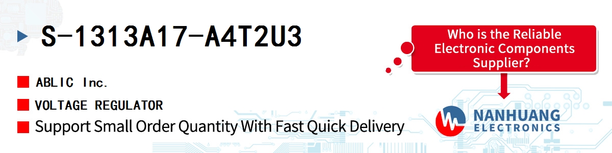 S-1313A17-A4T2U3 ABLIC VOLTAGE REGULATOR