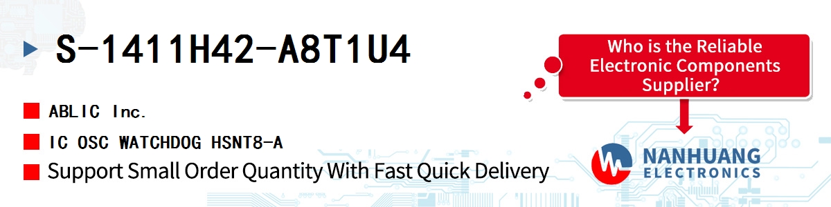 S-1411H42-A8T1U4 ABLIC IC OSC WATCHDOG HSNT8-A