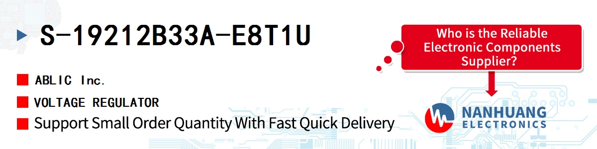 S-19212B33A-E8T1U ABLIC VOLTAGE REGULATOR