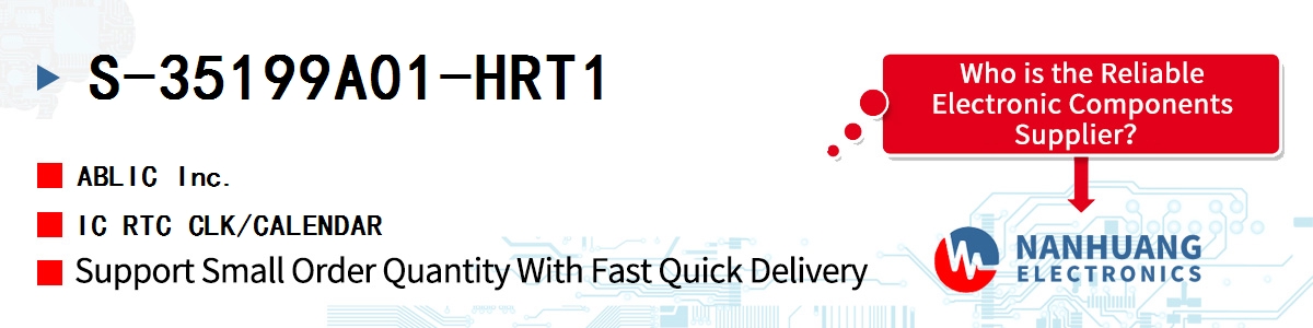 S-35199A01-HRT1 ABLIC IC RTC CLK/CALENDAR