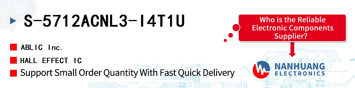 S-5712ACNL3-I4T1U ABLIC HALL EFFECT IC