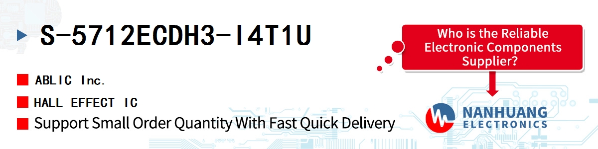 S-5712ECDH3-I4T1U ABLIC HALL EFFECT IC