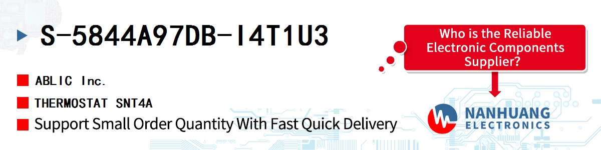 S-5844A97DB-I4T1U3 ABLIC THERMOSTAT SNT4A