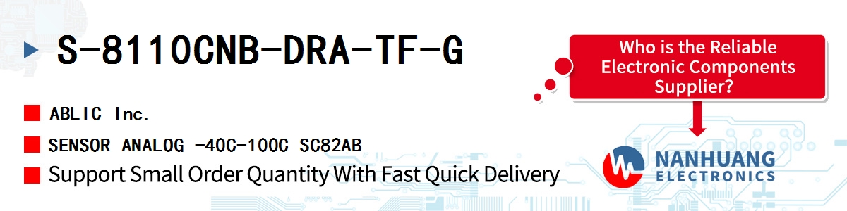 S-8110CNB-DRA-TF-G ABLIC SENSOR ANALOG -40C-100C SC82AB