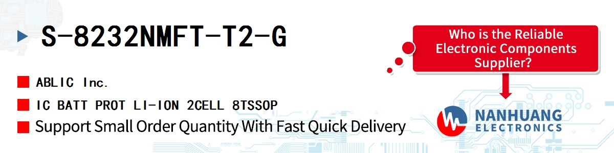 S-8232NMFT-T2-G ABLIC IC BATT PROT LI-ION 2CELL 8TSSOP