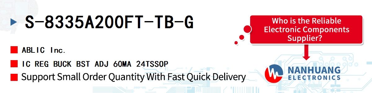 S-8335A200FT-TB-G ABLIC IC REG BUCK BST ADJ 60MA 24TSSOP