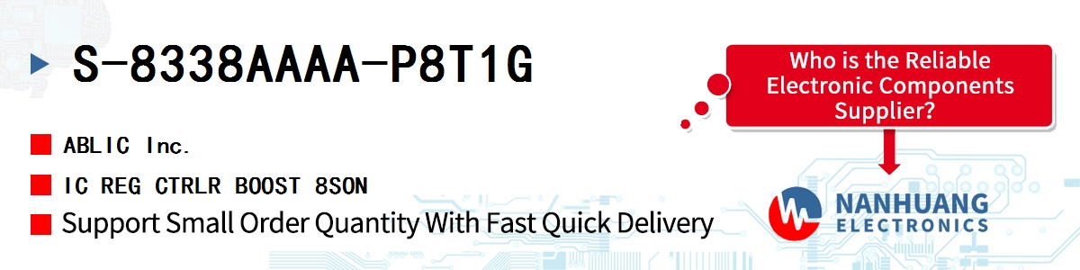 S-8338AAAA-P8T1G ABLIC IC REG CTRLR BOOST 8SON