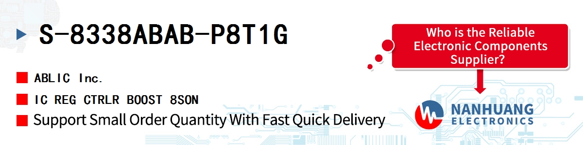 S-8338ABAB-P8T1G ABLIC IC REG CTRLR BOOST 8SON