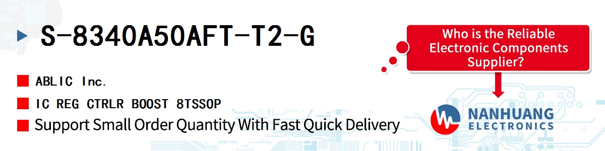 S-8340A50AFT-T2-G ABLIC IC REG CTRLR BOOST 8TSSOP