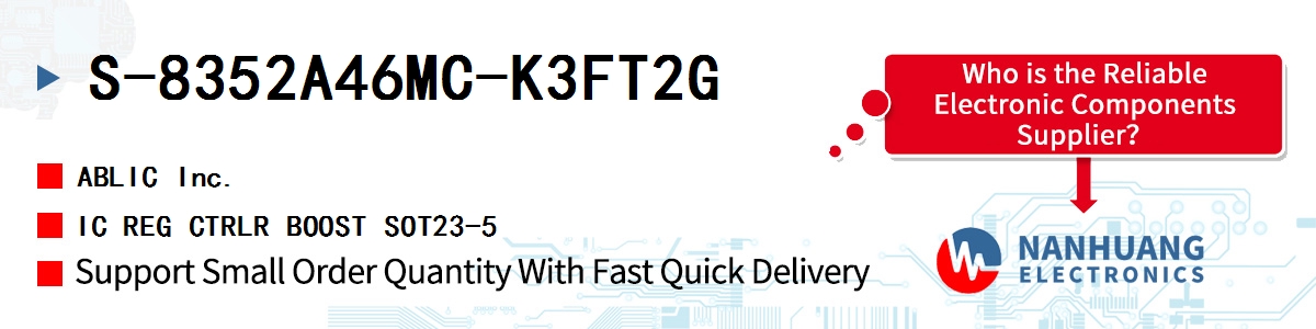 S-8352A46MC-K3FT2G ABLIC IC REG CTRLR BOOST SOT23-5