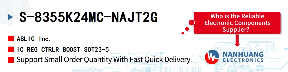 S-8355K24MC-NAJT2G ABLIC IC REG CTRLR BOOST SOT23-5