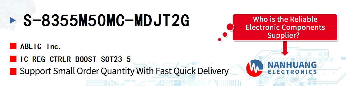 S-8355M50MC-MDJT2G ABLIC IC REG CTRLR BOOST SOT23-5