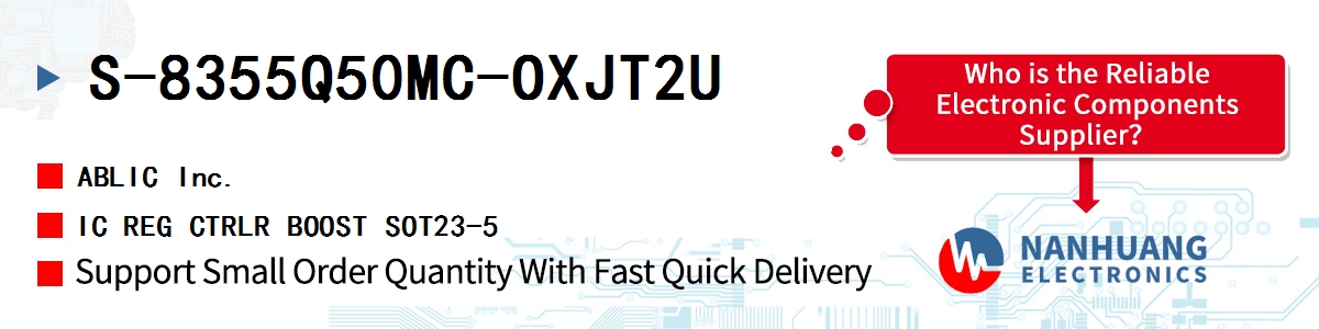 S-8355Q50MC-OXJT2U ABLIC IC REG CTRLR BOOST SOT23-5