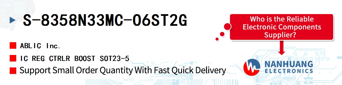 S-8358N33MC-O6ST2G ABLIC IC REG CTRLR BOOST SOT23-5