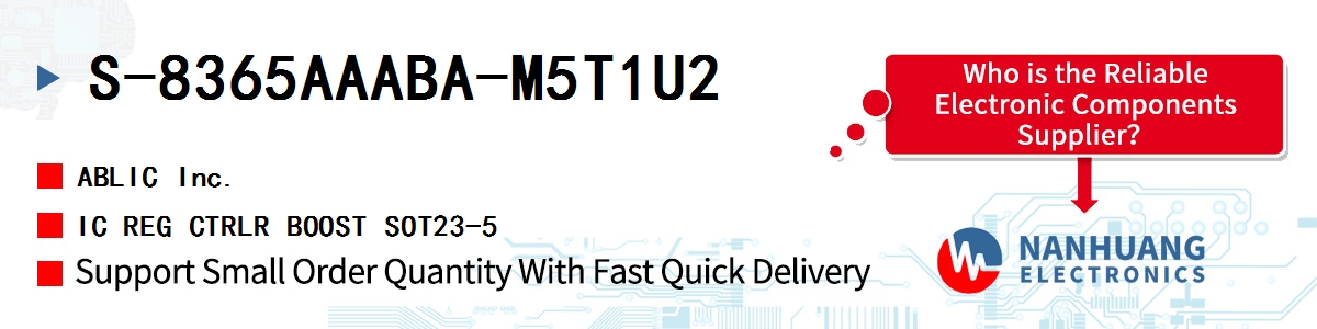 S-8365AAABA-M5T1U2 ABLIC IC REG CTRLR BOOST SOT23-5