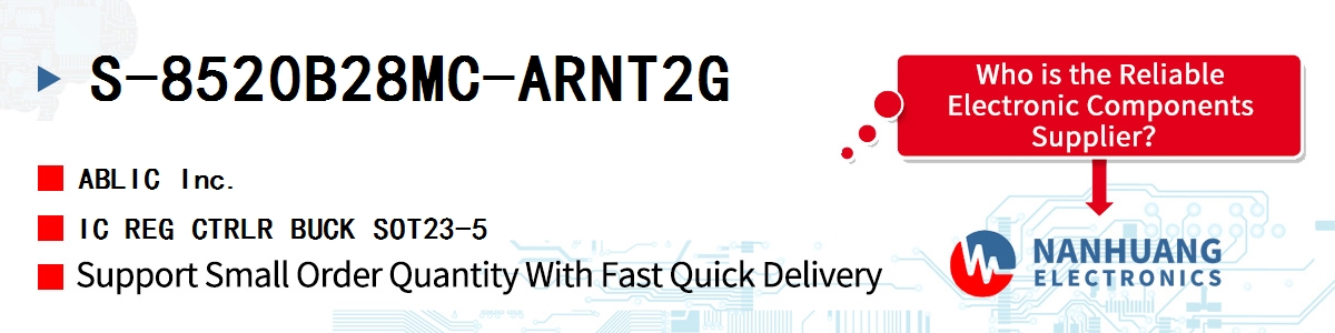 S-8520B28MC-ARNT2G ABLIC IC REG CTRLR BUCK SOT23-5