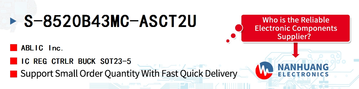 S-8520B43MC-ASCT2U ABLIC IC REG CTRLR BUCK SOT23-5