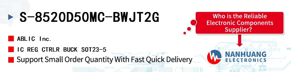 S-8520D50MC-BWJT2G ABLIC IC REG CTRLR BUCK SOT23-5