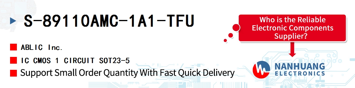 S-89110AMC-1A1-TFU ABLIC IC CMOS 1 CIRCUIT SOT23-5